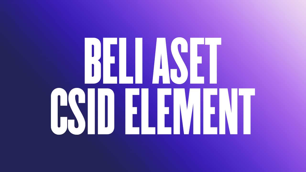 Cara beli aset CSID Element