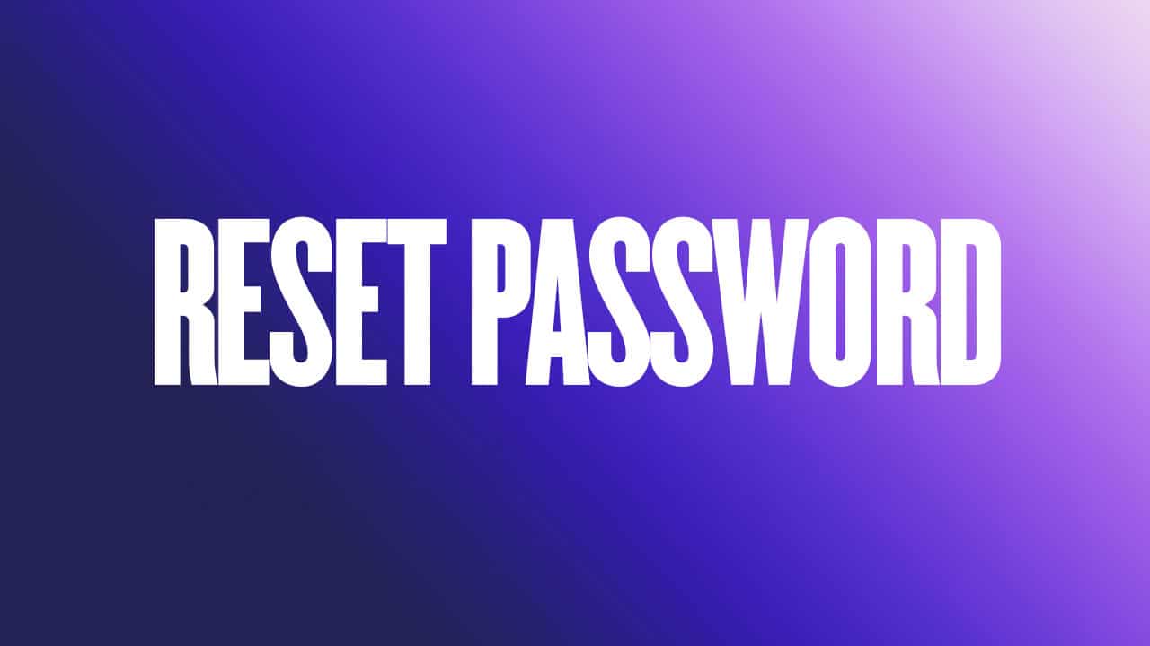 Cara Reset Password