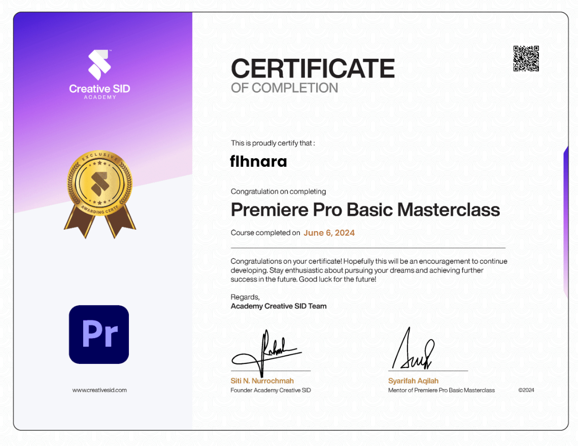 Premiere Pro Basic Masterclass